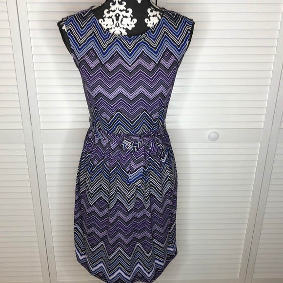 Ann Taylor Dresses & Skirts - 3/$60 Ann Taylor Chevron Sleeveless Shift Dress 4P